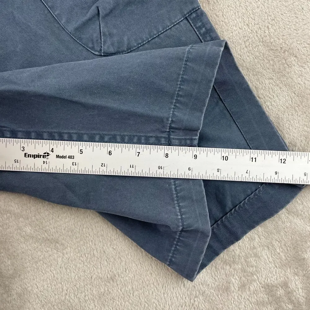 UNIS Field Cargo Shorts Men Medium‎ (32x9) Blue Chino Zip Fly Made in Korea